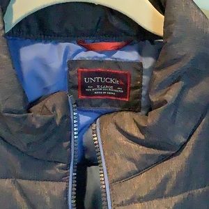 Mens Untuckit blue vest XL